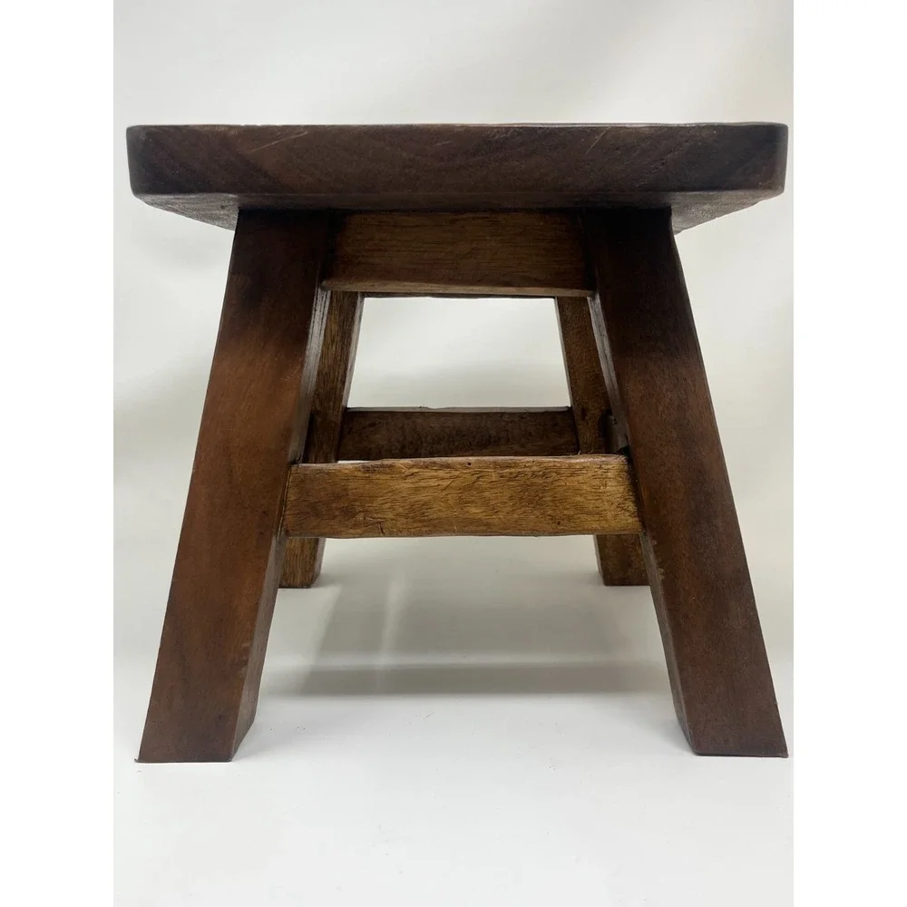 Owl Carved Short Stool for Kids Toddler Hardwood Bird Step Stool/ Footstool NEW